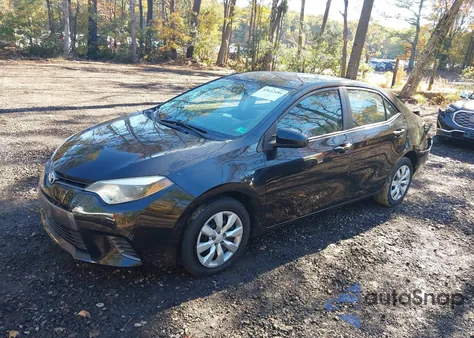 2016 Toyota Corolla Le из США, поврежденный, VIN 5YFBURHE2GP540208